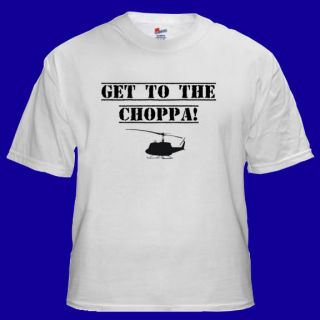 Get To THe CHOPPA Funny Arnold Movie T shirt S M L XL