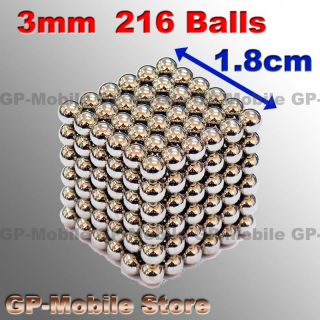 216pcs 3mm kugelns Sphere Beads Magnete Neodymium neodym Magnetic