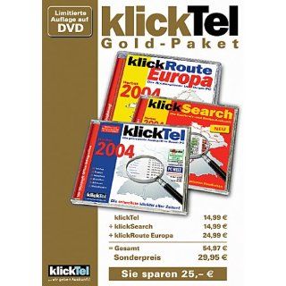 klickTel Gold   Paket 3 in 1   2004 (DVD ROM) Software