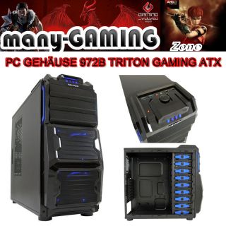 COMPUTER PC GAMING GEHAUSE MIDI TOWER 972B TRITON ATX 2xUSB3 0 2xUSB2
