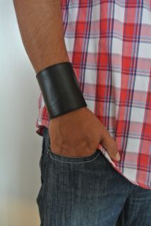 Lederarmband Gay leather wristband bracelets cuir nero 224