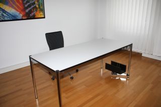 Original USM Haller Schreibtisch 175x75 cm Tisch weiß neuwertig