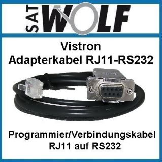 Vistron Adapterkabel RJ11   RS232 PC Programmier  kabel