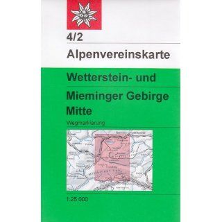 DAV Alpenvereinskarte 04/2 Wetterstein Mieminger Gebirge Mitte 1  25