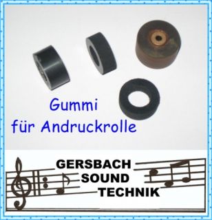Andruckrolle Gummi Pinch Roller Grundig TK 222 HiFi