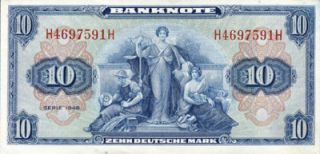 Ro.238 10 Deutsche Mark 1948 kassenfrisch