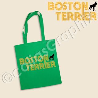 Boston Terrier Hund Motiv Tasche  bunte Beutel Art232