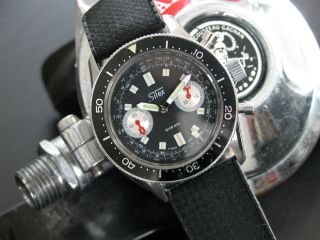 Vintage Diver Nicolet / Silex SUB 200 Chronograph Landeron 248