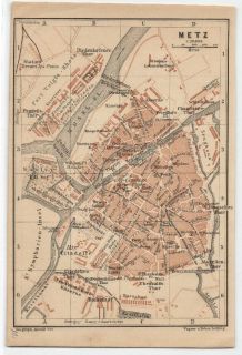 Stadtplan von Metz