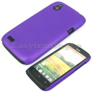 Purple Hard Back Case Cover for HTC Desire X T328e