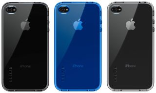 Belkin Grip Vue TPU Hülle für Apple iPhone 4 blau 