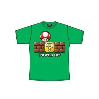 Super Mario T Shirt Grüner Power Up Spielzeug