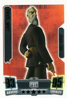 COUNT DOOKU For. Meister 238   Star Wars Force Attax 2