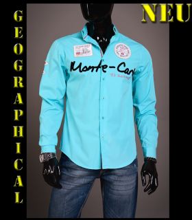GEILE Geographical Norway HEMD POLO Monte Carlo 254H türkis S M L XL