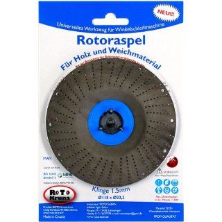 Rotoraspel (Klinge 1,5 ; Fein) Schleifscheibe 115x22mm für Holz