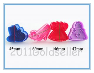 Girl Lovely Fondant Cake Cookie Biscuit Pastry Cutter Mold Plunger