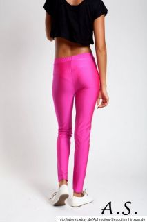 top Shop für Leggin Leggings Neonfarbe Neon Pink Grün elastisch Tanz