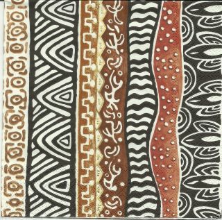 Napkins Afrika Afrikanische Muster African Stripes #262