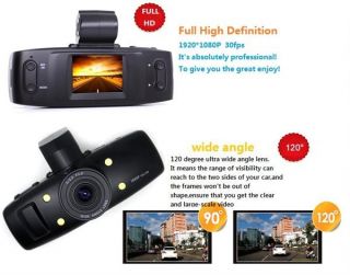 30fps Night Vision 1080P HD Car DVR Recorder H.264 +GPS Track G Sensor