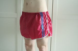Shiny Glanz Sprinter Shorts T M Boutique DeDeRon 80er 58 XL nylon pink