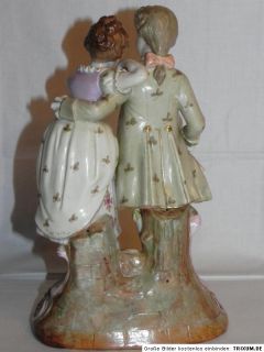 Alte Porzellanfigur Porzellan Pärchen Figur Figuren gemarktet