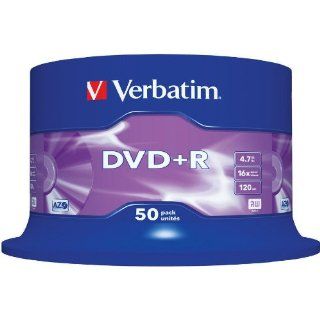 Verbatim DVD+R 16x Speed 50er Spindel DVD Rohlinge 