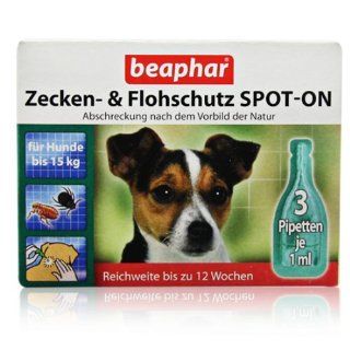 Beaphar   Bio Spot On Tropfen für Hunde bis 15 kg 
