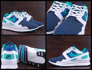 NIKE air flow storm blue new green white us men running shoes 511881