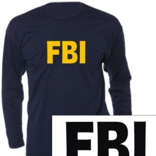 Langarm T Shirt mit Druck FBI / wahlweise in Gr. S,M,L,XL,XXL und in 5