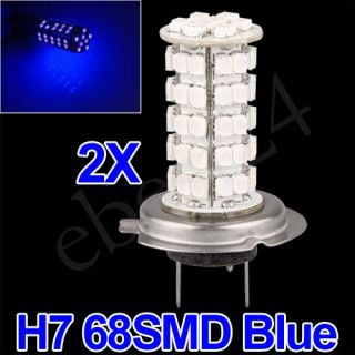 2X H7 1.5W 68 SMD LED Auto Lampe Nebel Leuchte Licht