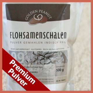 500g Premium Flohsamenschalen Pulver feinst gemahlen Indisch 99%