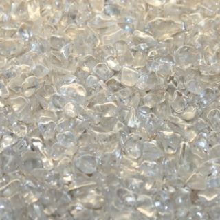 Bergkristall 200 g Trommelsteine Chips Mineralien Deko