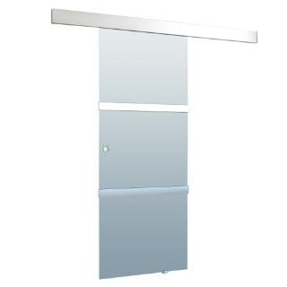 Jago GLST01 Glasschiebetür satiniert 205 x 77,5 cm (H x B)