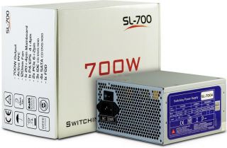 SL 700 Watt PC ATX silent Netzteil PCIe 4x S ATA 2x PCIe ATX20/24
