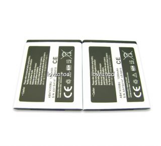 2x 1500mAh Battery + Charger for Samsung Galaxy 5 i5500 Europa i5503