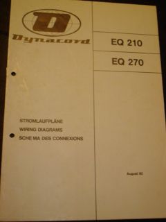 Schaltplan Dynacord EQ 210 / EQ 270