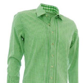 Trachtenhemd Slimline in apfelgrün von Almsach
