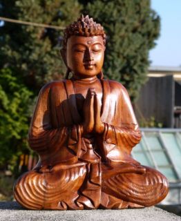 Gebet BUDDHA Meditation Mönch HOLZ BUDDA Feng Shui 282