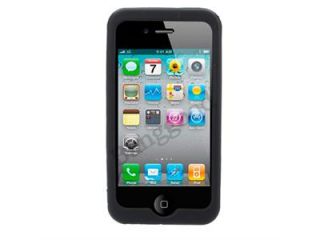 Black New Silicone Case Cover Skin for Apple Iphone 4G