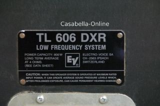 Electro Voice PA Bassboxen TL606DXR, gebraucht , Paar