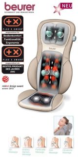 Beurer MG 290 Shiatsu Massage Sitzauflage CREAM HD 3D Massagesitz
