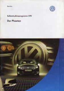 SSP 270 VW PHAETON firmeninternes Studienprogramm