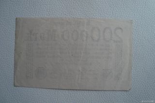 200000 Mark Reichsbanknote Berlin 1923 Reichsbankdirektorium (1407