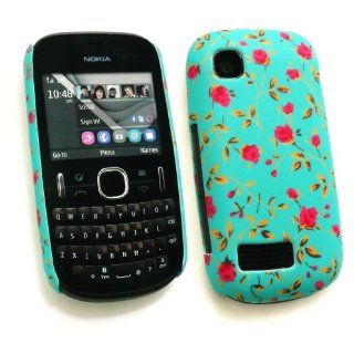 Emartbuy ® Nokia 201 Asha Rose Garden Clip On Protection Case / Cover