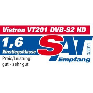 Vistron VT 201 Digitaler Free to Air HDTV Satellitenreceiver (DVB S2