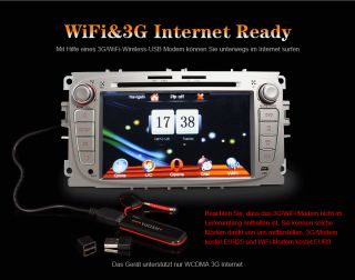 INTERNET WIFI 3G FORD FOCUS MONDEO S MAX C MAX RADIO 2DIN GPS DVD PIP