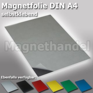 Magnetfolie selbstklebend DIN A4 210 x 297 x 0,85 mm, Magnetschild