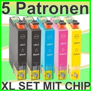 5x TINTE PATRONEN für Epson XP30 XP102 XP202 XP205 XP302 XP305 XP402
