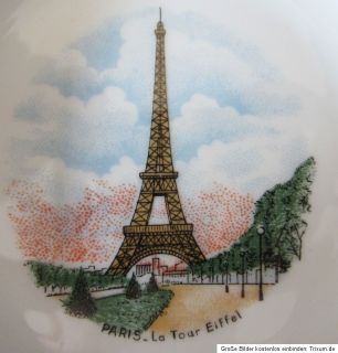 Andenken Aschenbecher Paris Eiffelturm Limoges Veritable porcelaine d