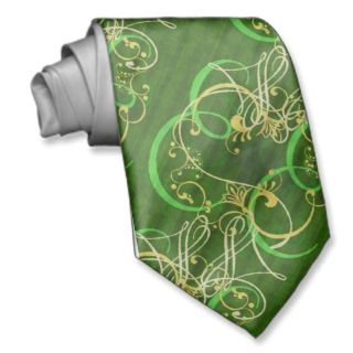 Irish Celtic Damask Designer Tie